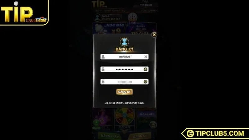 Truy cập trang web chính thức TIPCLUB